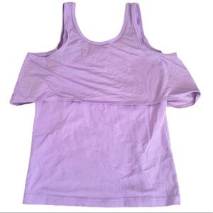 IVIVVA Disney Flutter Tiered Overlay Tank Lilac Purple Girl Age 8Y